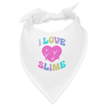 Slime Schleim Schleimig - Bandana - Weiß - Vorne