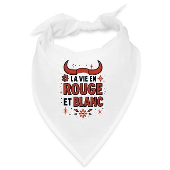 Feria – Leben in Rot und Weiß - Bandana - Weiß - Vorne