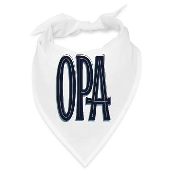 OPA Grossvater Opi - Bandana - Weiß - Vorne