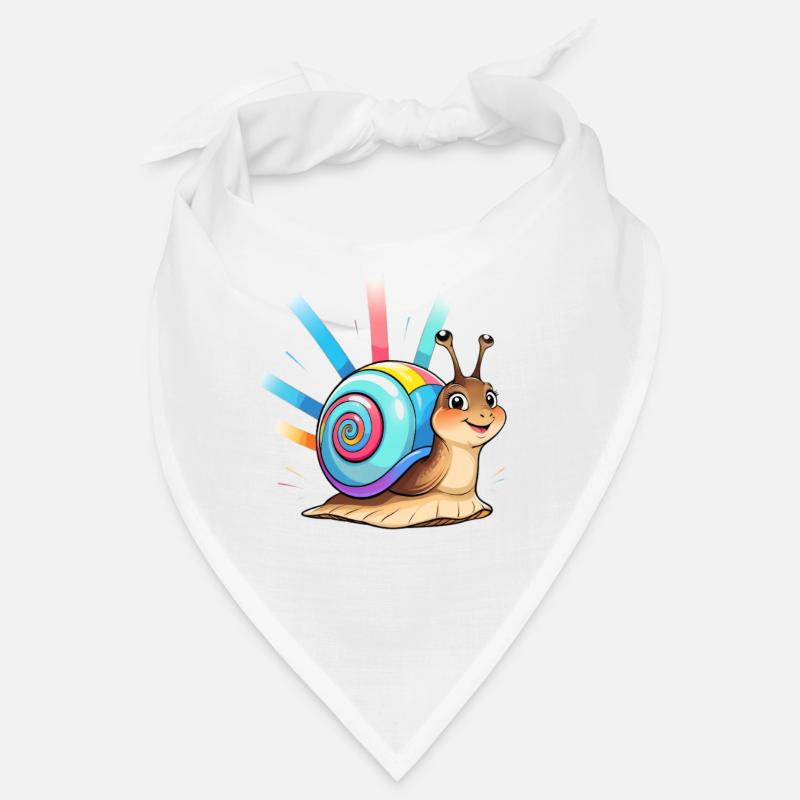 Regenbogen-Schnecke Farbexplosion Bandana
