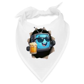 TV Bier - Bandana - Weiß - Vorne