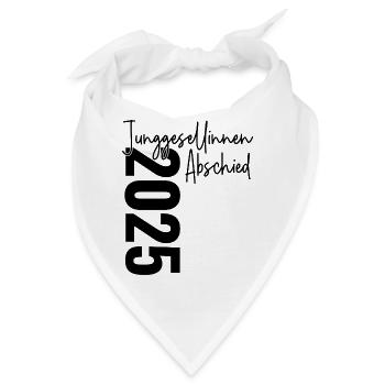 Junggesellinnenabschied 2026 Unterschriften Gäste - Bandana - Weiß - Vorne