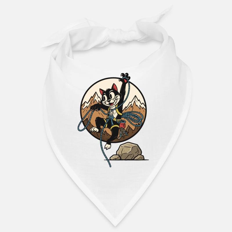 Drôle de conception d’aventure d’escalade de type chat Bandana