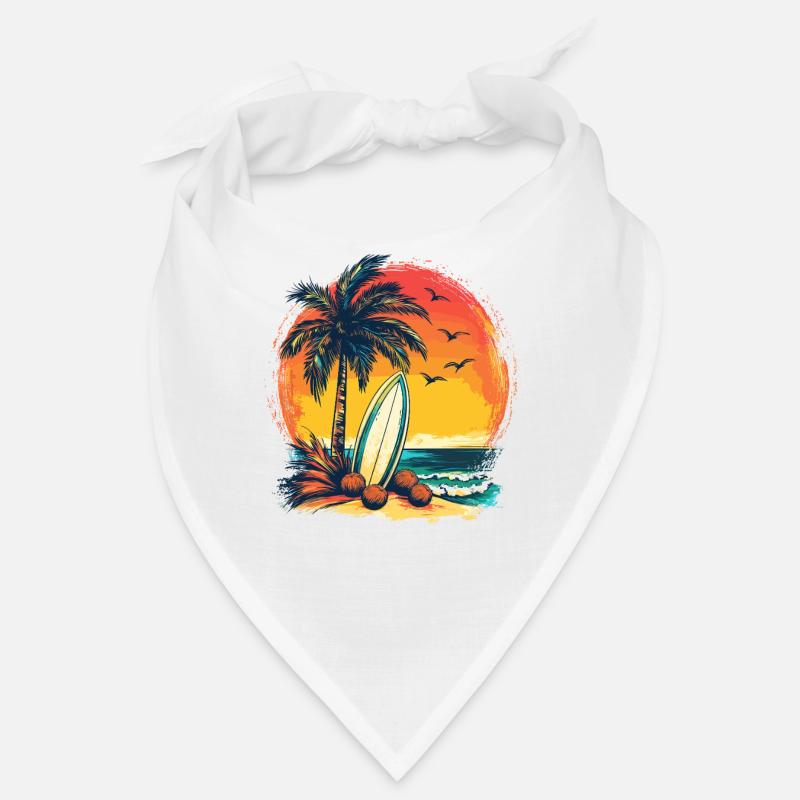 Sunset Palm Beach Surf Bandana
