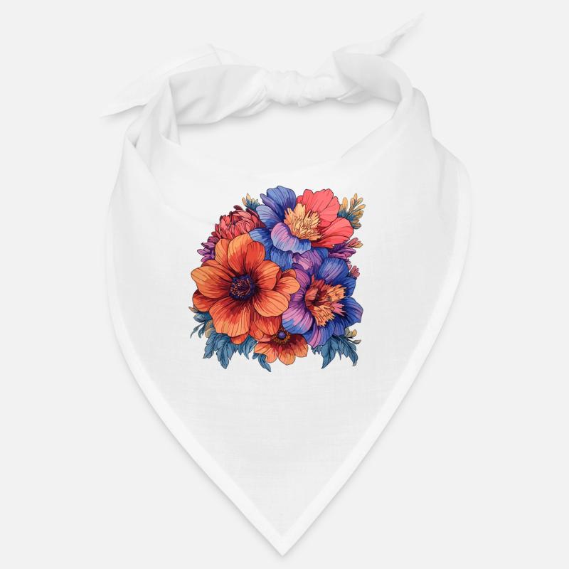 Blütenexplosion Farbpalette Bandana