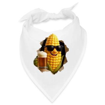 Mais Bier - Bandana - Weiß - Vorne