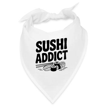 Sushi-Süchtiger - Bandana - Weiß - Vorne