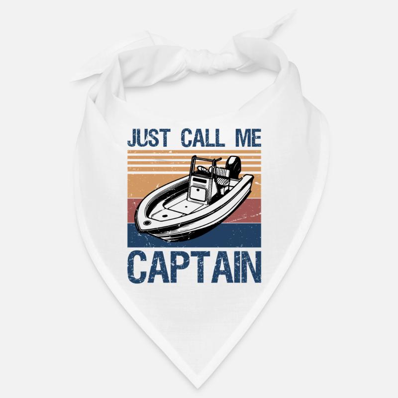 Bateau rétro vintage appelez-moi simplement capitaine Bandana