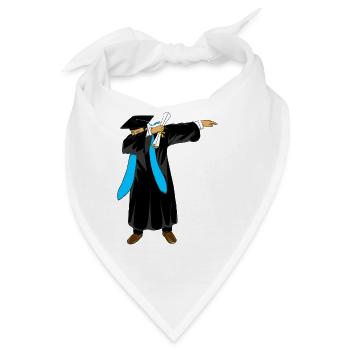 Dabbing Boy Abschlussklasse 2026 Himmelblau - Bandana - Weiß - Vorne