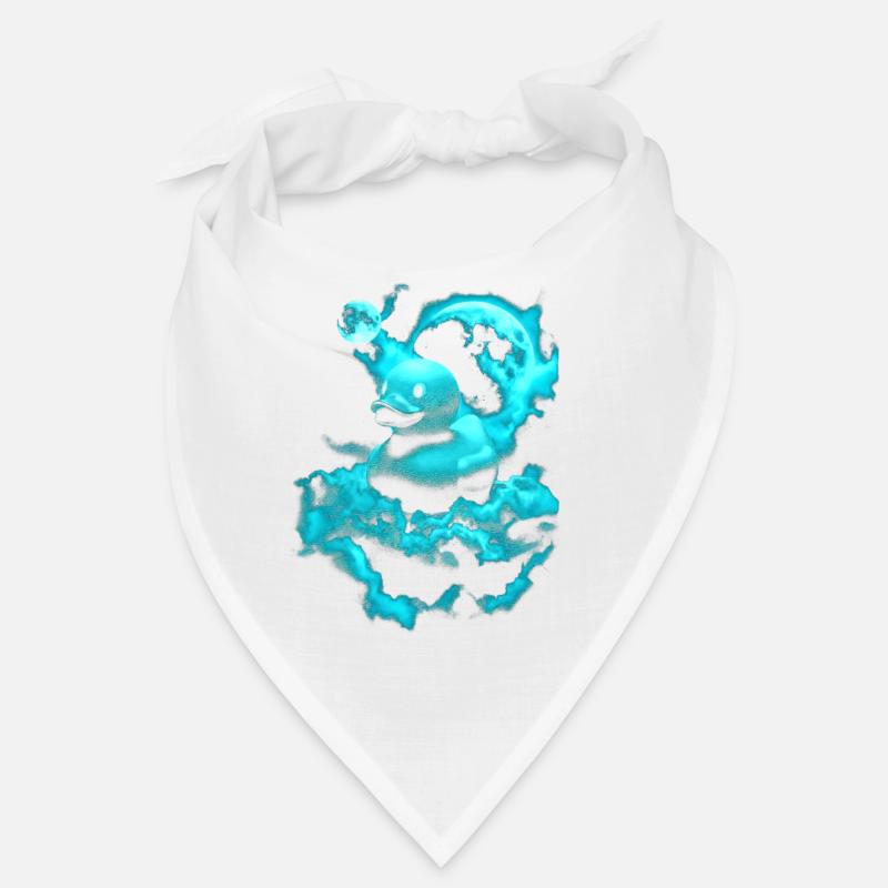 Neon room duck over blue cloud Bandana