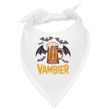 Vampier Bier Battenmotive - Bandana - Weiß - Vorne