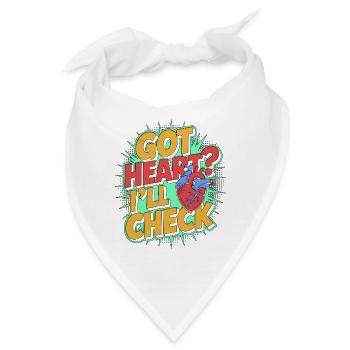 Cardiac Tech Got Heart I'll Check Cardiac Imaging - Bandana - Weiß - Vorne