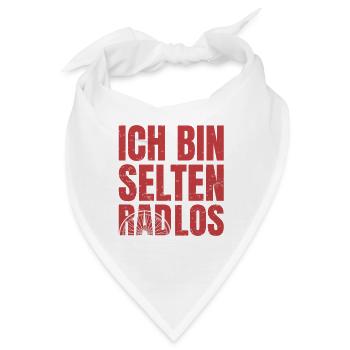  Fahrrad Spruch - Bandana - Weiß - Vorne