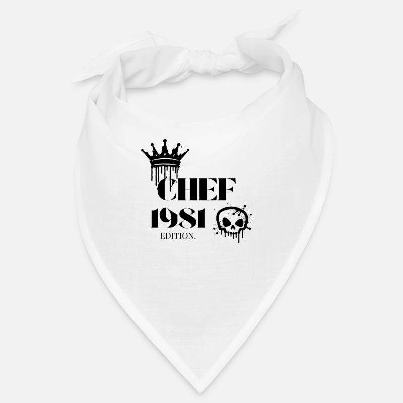 Chef Edition 1981 44 Geburtstag Spruch Bandana
