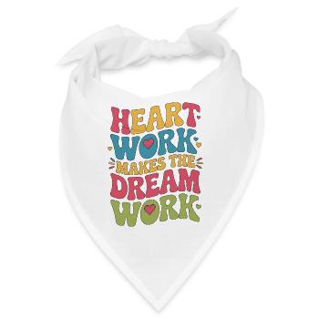 Cardiac Tech Heart Work Makes The Cardiac Imaging - Bandana - Weiß - Vorne