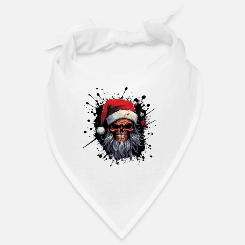 Santa's Skull Gothic Christmas Bandana