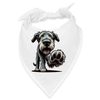 Irischer Wolfshund Wolfshundbesitzer Wolfshundfan - Bandana - Weiß - Vorne