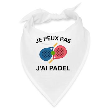 Ich kann kein Padel haben - Bandana - Weiß - Vorne