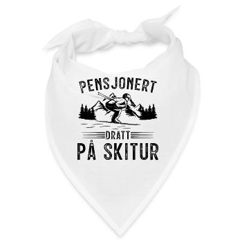Rentner im Skiurlaub - Bandana - Weiß - Vorne