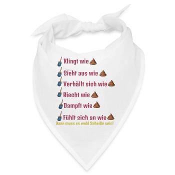 Klingt wie, Sieht aus wie ... - Bandana - Weiß - Vorne