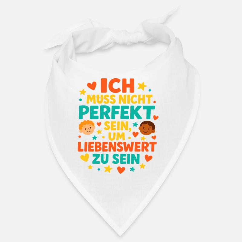 ich muss nicht perfekt sein, affirmation Bandana