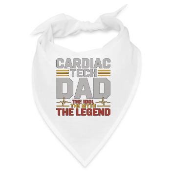 Cardiac Tech Dad The Idol The Myth The Echo Tech - Bandana - Weiß - Vorne