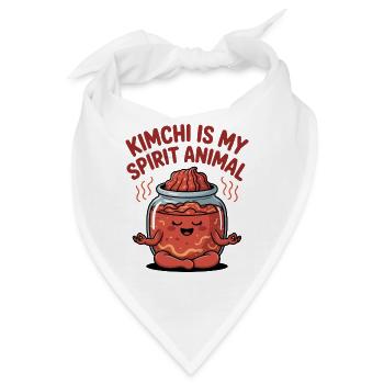 Kimchi ist mein Geisttier - Bandana - Weiß - Vorne