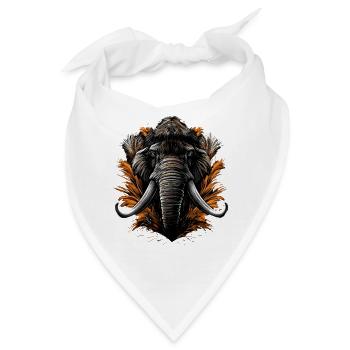 Mammut Wollhaarmammut Eiszeit Mammuts Süßes Mammut - Bandana - Weiß - Vorne