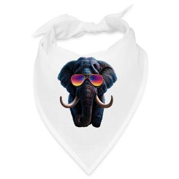 Mammut Wollhaarmammut Eiszeit Mammuts Süßes Mammut - Bandana - Weiß - Vorne