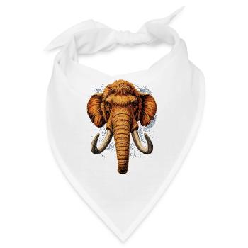 Mammut Wollhaarmammut Eiszeit Mammuts Süßes Mammut - Bandana - Weiß - Vorne