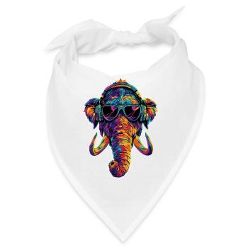 Mammut Wollhaarmammut Eiszeit Mammuts Süßes Mammut - Bandana - Weiß - Vorne
