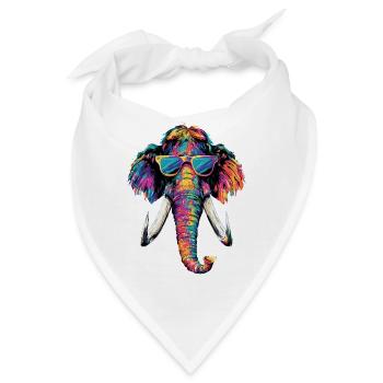 Mammut Wollhaarmammut Eiszeit Mammuts Süßes Mammut - Bandana - Weiß - Vorne