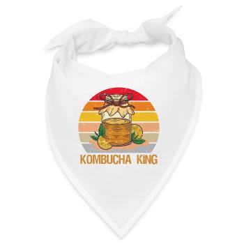 Kombucha King - Bandana - Weiß - Vorne