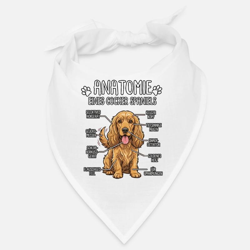 Cocker Spaniel: The Real Anatomy Bandana
