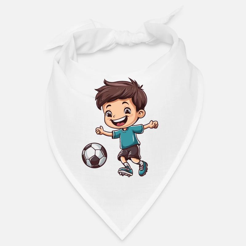 Garçon de Foot Enjoué Bandana