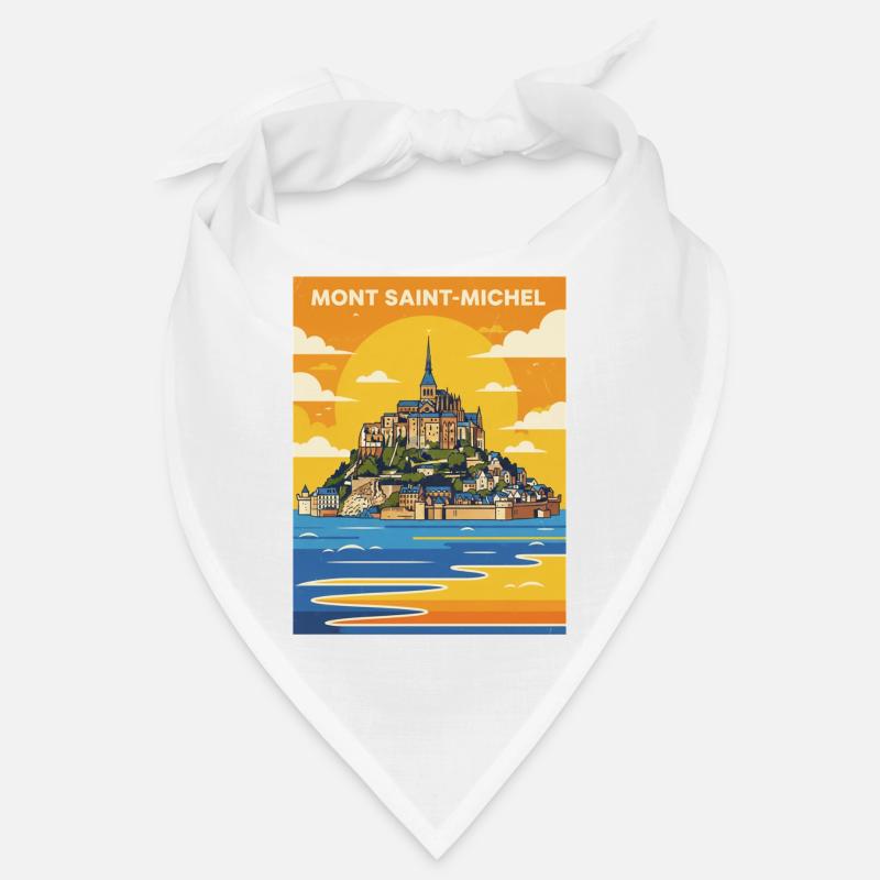 Mont Saint-Michel Plakat Bandana