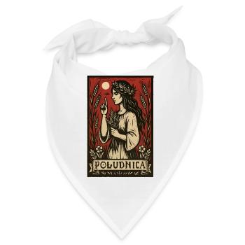 Południca Slawischer Mittagsgeist Volkskunst - Bandana - Weiß - Vorne