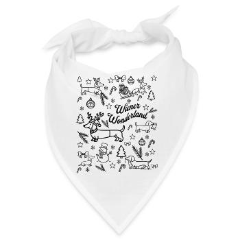 Wiener Wonderland Script - Bandana - Weiß - Vorne