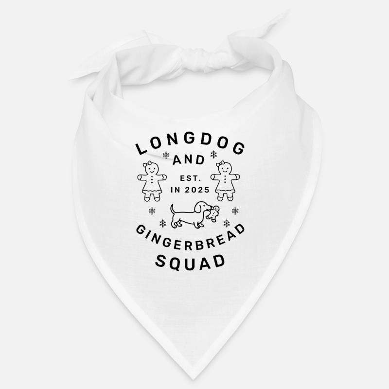 Longdog & Gingerbread Squad – Dackel Weihnachten Bandana