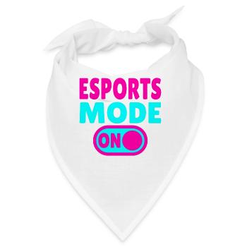 Esports Mode ON – Gaming - Bandana - Weiß - Vorne