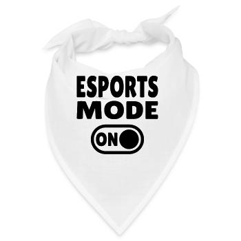 Esports Mode ON – Gaming - Bandana - Weiß - Vorne