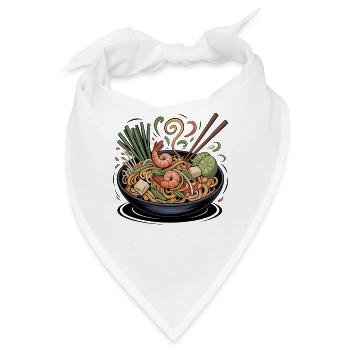 Frühlingsramen mit Shrimp und Limette - Bandana - Weiß - Vorne