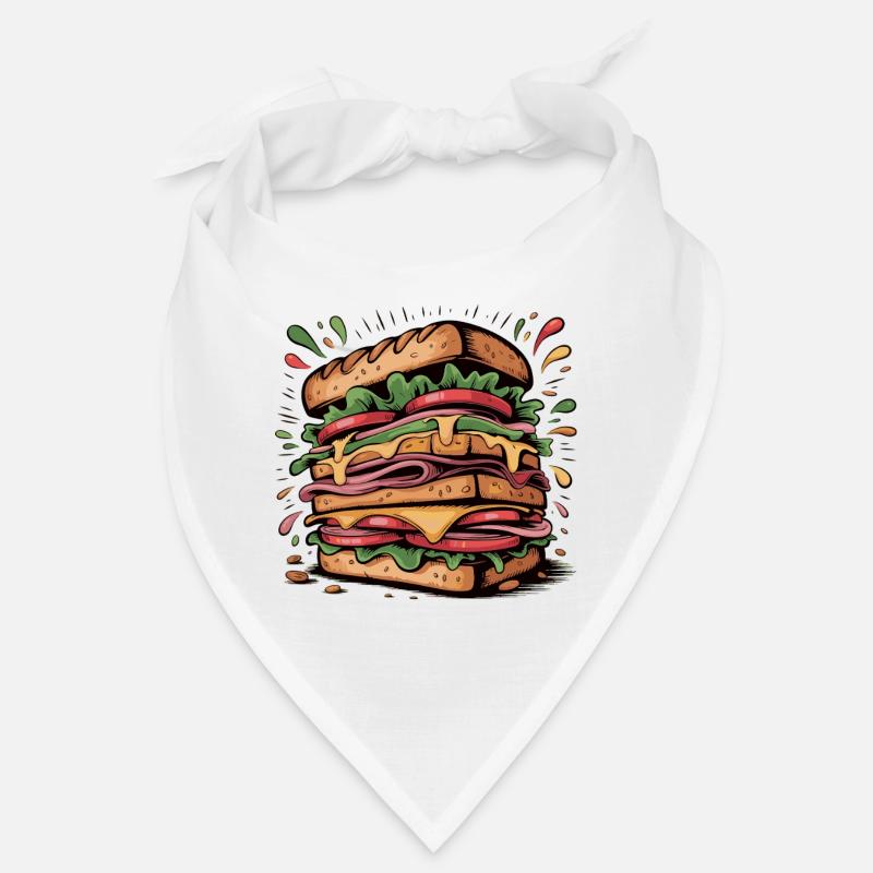 Burger Pop Art Explosion Bandana