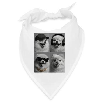 Pomeranian - Bandana - Weiß - Vorne