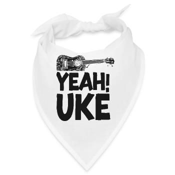 Hawaiian Ukulele Uke Yeah! Uke - Bandana - Weiß - Vorne