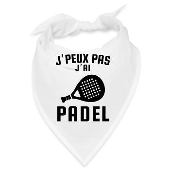 Ich kann kein Padel haben - Bandana - Weiß - Vorne