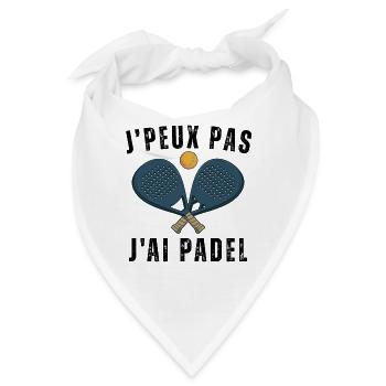 Ich kann kein Padel haben - Bandana - Weiß - Vorne