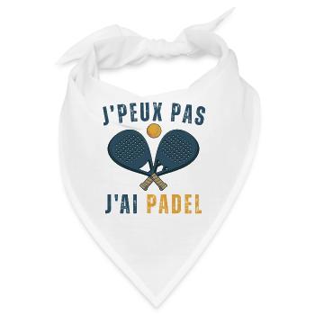 Ich kann kein Padel haben - Bandana - Weiß - Vorne