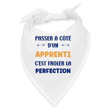Einen Lehrling verpassen – Perfektion - Bandana - Weiß - Vorne