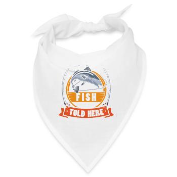 Angler Fischer Angeln Sportfischer - Bandana - Weiß - Vorne